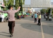 Personel Polres Bima Kota Gencar Lakukan Kegiatan Rawan Pagi untuk Antisipasi Kemacetan dan Pengaturan Lalu Lintas