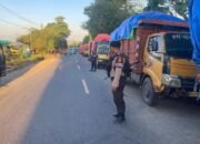 “Quick Response”  Cegah Kemacetan Sat Samapta Polres Bima Laksanakan Gatur Lalin Didepan PT CPI