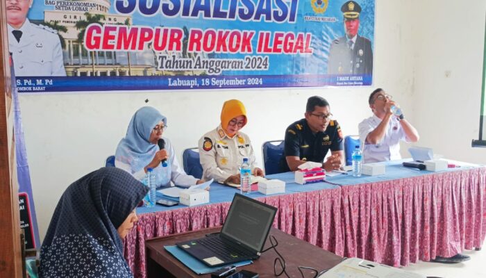 Pemda Lombok Barat dan Bea Cukai Mataram Bersinergi Tekan Peredaran Rokok Ilegal