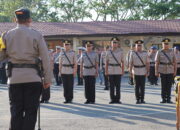 Polres Dompu Gelar Upacara Serah Terima Jabatan Kasat Polairud, Kasat Tahti, Kapolsek Hu’u, dan Kasi Propam