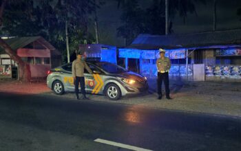 Patroli Blue Light Polsek Kediri Jaga Keamanan Perbatasan Lombok Barat-Lombok Tengah