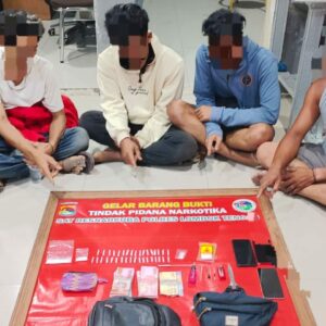 Polres Loteng Ungkap Peredaran Sabu 34,79 Gram dan Amankan Empat Teduga Pelaku.