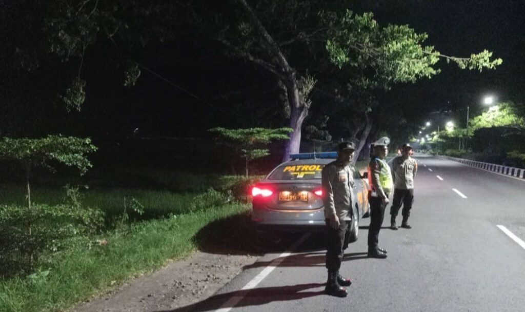 Patroli Blue Light Polsek Kediri Jaga Keamanan dan Kenyamanan Warga