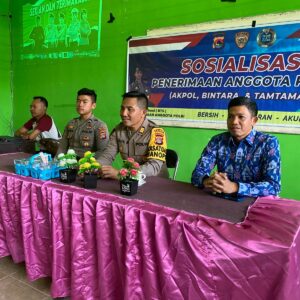 Polres Lombok Utara Sosialisasikan Penerimaan Polri 2025 di SMAN 1