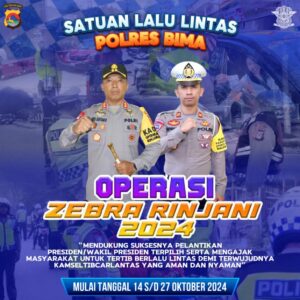 Mulai Besok Polres Bima Akan Melaksanakan Operasi Zebra Rinjani 2024,  7  Pelanggaran Bakal Jadi Sasarannya