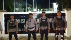 Polres Bima Kota Intensifkan Pengamanan Kantor KPU Kota Bima dalam Tahapan Pilkada Serentak 2024