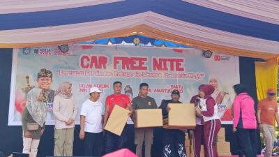 Ribuan Warga Padati Car Free Day di Lombok Barat, Bupati dan Kapolres Turun Langsung