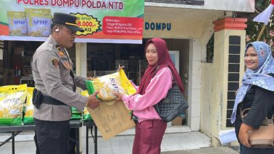 Gerakan Pangan Murah Polres Dompu : Komitmen Polri Stabilkan Harga Pangan untuk masyarakat