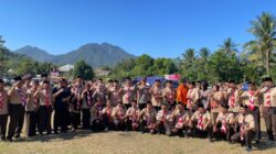 Kapolres Lombok Utara Hadiri Hari Pramuka ke-64 di Desa Menggala