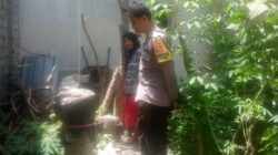 Kunjungan Humanis Bhabinkamtibmas, Ajak Warga Manfaatkan Lahan Pekarangan untuk Ketahanan Pangan