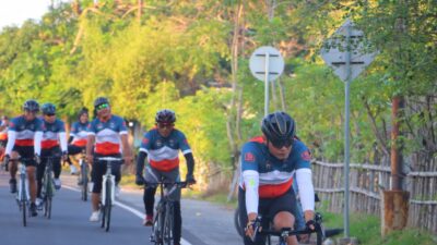 Gowes Kamtibmas di Bayan, Sinergi Polri dan Masyarakat Jaga Budaya dan Kesejahteraan