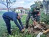 TNI dan Warga Dasan Geria Kompak Sambut TMMD