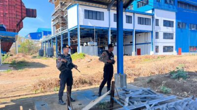 ‎ Unit Pamobvit Sat Samapta Polres Bima Kota Amankan Objek Vital PLTMG Bonto Bima