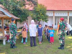 Babinsa Didik Siswa Sekolah Rakyat Dasar dengan Semangat Bela Negara