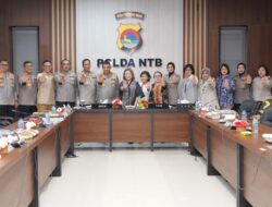 Polda NTB menerima kunjungan Tim Visitasi Nominator Male Award in Support of UN “HeForShe”