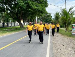 Kapolres Pimpin Olahraga Bersama, Tingkatkan Semangat Kebersamaan dan Kekompakan Personel