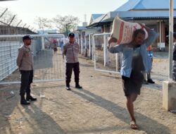 Polsek Kawasan Pelabuhan Laut Bima Amankan Embarkasi dan Debarkasi KM. BINAIYA