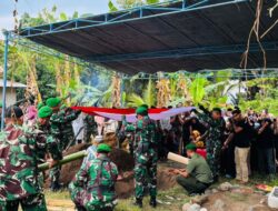 TNI, Polri, dan Warga Bersatu Hormati Kepergian Pelda Irfan