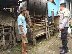 Bhabinkamtibmas Kuripan Dorong Warga Manfaatkan Pekarangan untuk Ketahanan Pangan