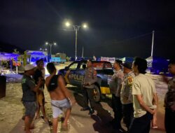 Patroli Blue Light Polsek Rasanae Barat, Cegah dan Tangkal Potensi Gangguan Kamtibmas di Wilayah Hukum Polres Bima Kota
