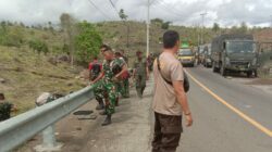 Truk Dalmas Polres Dompu Alami Kecelakaan Tunggal di Tanjakan Moti To’i, Dua Anggota Luka-Luka