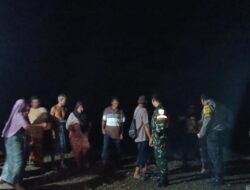 Sinergi Babinsa, Bhabinkamtibmas–Lurah Amankan Pantai Gading dari Gelombang Tinggi