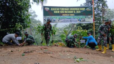 Aksi Reboisasi Kodim 1606 Bangkitkan Kepedulian Lingkungan Warga