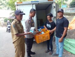 Bhabinkamtibmas Nungga Pantau Pendistribusian Makan Bergizi Gratis di Rasanae Timur