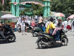 Personel Polsek Rasanae Barat Laksanakan Kegiatan Rawan Siang di Depan MTsN 1 Padolo