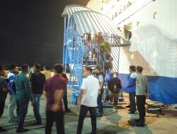 Polsek Kawasan Pelabuhan Laut Bima Laksanakan Pengamanan Km. Binaiya Yang Melakukan Embarkasi–Debarkasi Di Pelabuhan Bima