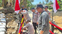 Brimob Polda Sumbar Rampungkan Jembatan Darurat Penghubung Kataping–Sungai Buluah