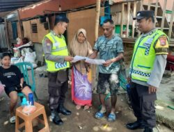 Jajaran Polres Sumbawa Barat Patroli Jaga Kamtibmas dan Sosialisasikan Pencegahan TPPO