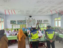 Tanamkan Tertib Lalu Lintas Sejak Dini, Sat Lantas Polres Bima Kota Sambangi SDN 01 Melayu