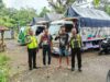 Polantas Menyapa Sopir Truk di Rest Area Lembar Lombok Barat