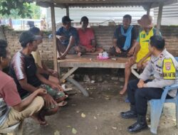 Bhabinkamtibmas Polres Bima Kota Sambang Warga, Himbau Jaga Keamanan dan Sosialisasikan Layanan 110