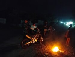 Patroli Malam Babinsa Jaga Kondusivitas Desa Anyar