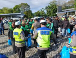 Ditlantas Polda NTB Gelar Apel Ojol, Jadikan Pengemudi Ojek Online Duta Keselamatan Berlalu Lintas