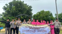 Indahnya Berbagi di Bulan Suci, Polsek Labangka Bersama Bhayangkari Bagikan Takjil dan Gelar Buka Puasa Bersama