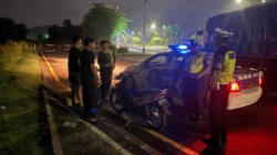 Satlantas Polres Lombok Barat Patroli Skala Besar di Jalur Bypass