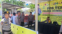 **Kapolres Sumbawa Barat Tinjau Pos Terpadu Pelabuhan Poto Tano, Pastikan Pelayanan Mudik Maksimal**