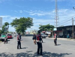 Antisipasi Kepadatan Pasca Lebaran, Polda NTB Atur Arus Lalu Lintas di Pasar Pagesangan