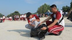 Kapolda NTB Pimpin Aksi Bersih Pantai di Tanjung Aan, Dorong Kepedulian Lingkungan