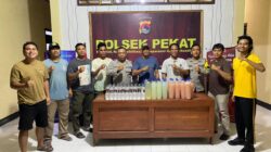 Jelang WM Soundwave Festival 2026, Polsek Pekat Gelar Operasi Cipta Kondisi, Amankan Puluhan Botol Miras