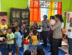 Kembalikan Senyum Anak-Anak Kalimango, Polres Sumbawa Gelar Trauma Healing Pasca Kebakaran