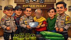 Polsek Pekat Ungkap Kasus Pencurian di Nangakara, Pelaku Diamankan Beserta Barang Bukti