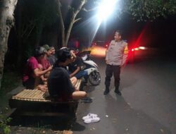 Patroli Malam Polsek Labuhan Haji Usai Tarawih, Polisi Imbau Anak Motor Hindari Balap Liar