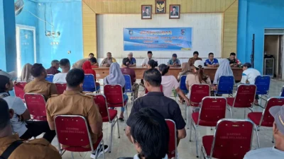 Pengamanan Penyaluran BLT Dana Desa di Pelangan, Polsek Sekotong Pastikan Berjalan Kondusif