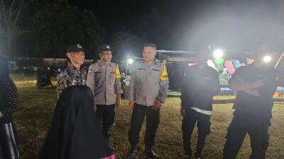 Personel Polsek Sambelia Intensifkan Pengamanan Hiburan Rakyat dan Kegiatan Masyarakat untuk Jaga Kamtibmas