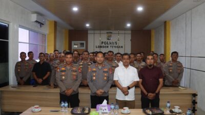 Polres Loteng Terima Pembekalan dari Kasatgaswil NTB Densus 88 AT Polri tentang Pencegahan Terorisme