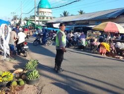 Polsek Batukliang Intensifkan Pengamanan Rawan Pagi di Pasar Barabali